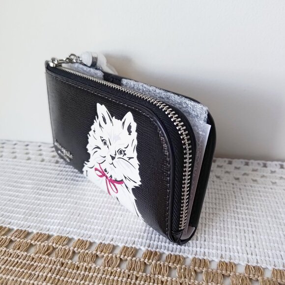 Kate Spade Whiskers Small Slim Bifold Wallet KI713 - Picture 5 of 11